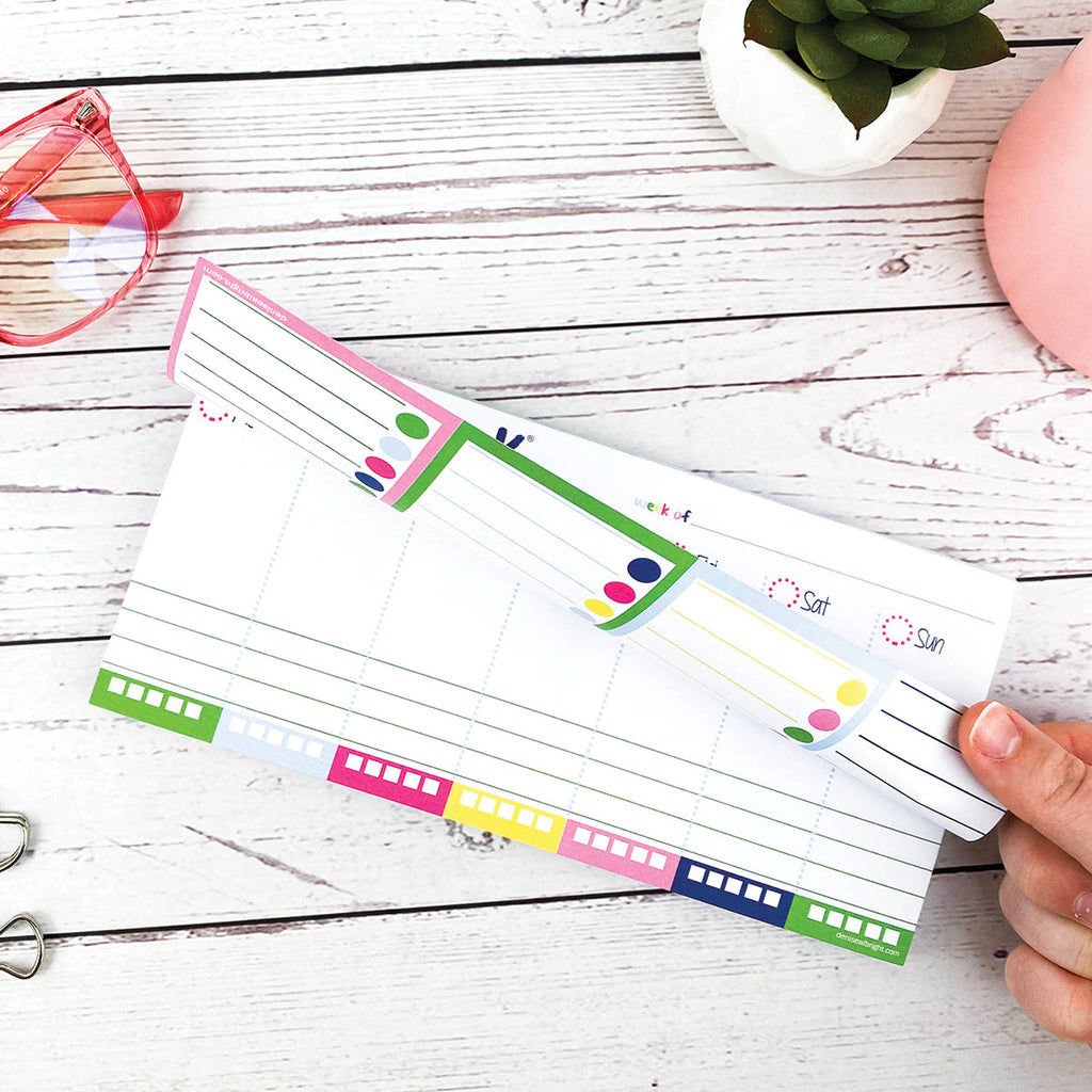 $5 DEAL Kit of TWO Mini Peek at the Week® Planner Pads | Dry Erase Checklist Backer