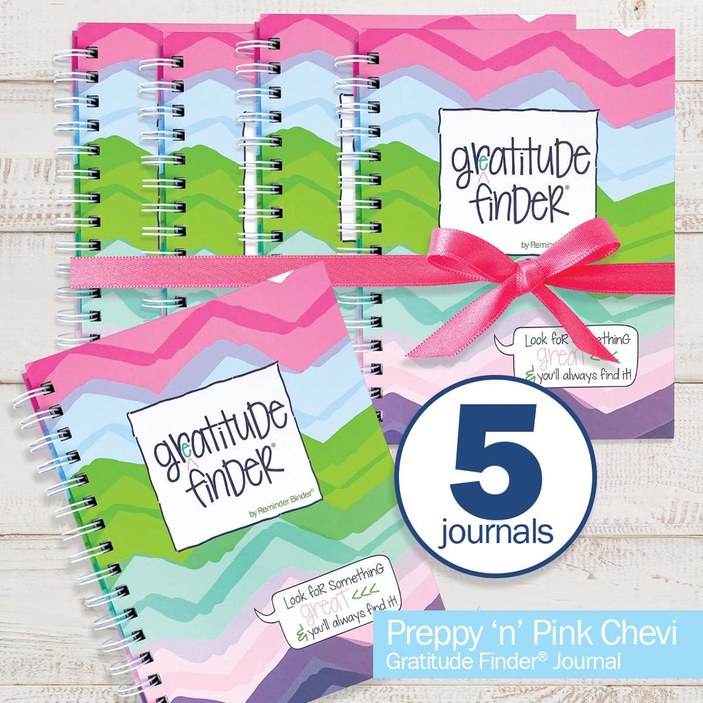 Gratitude Journals Bundle of FIVE Gratitude Finder® Gratitude Journals