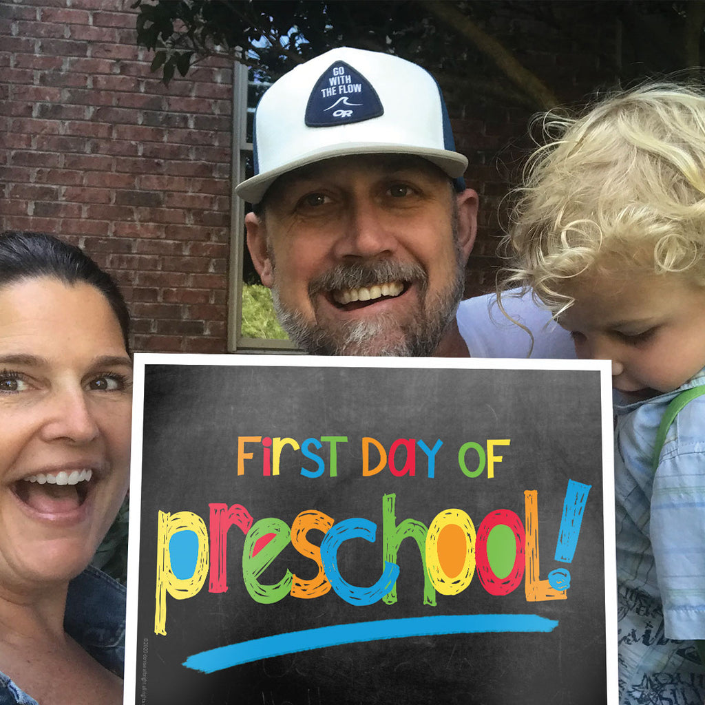 First & Last Day of School Signs | Photo Prop Deck | 17 Grades including T-K | Primary Chalk - Denise Albright® 