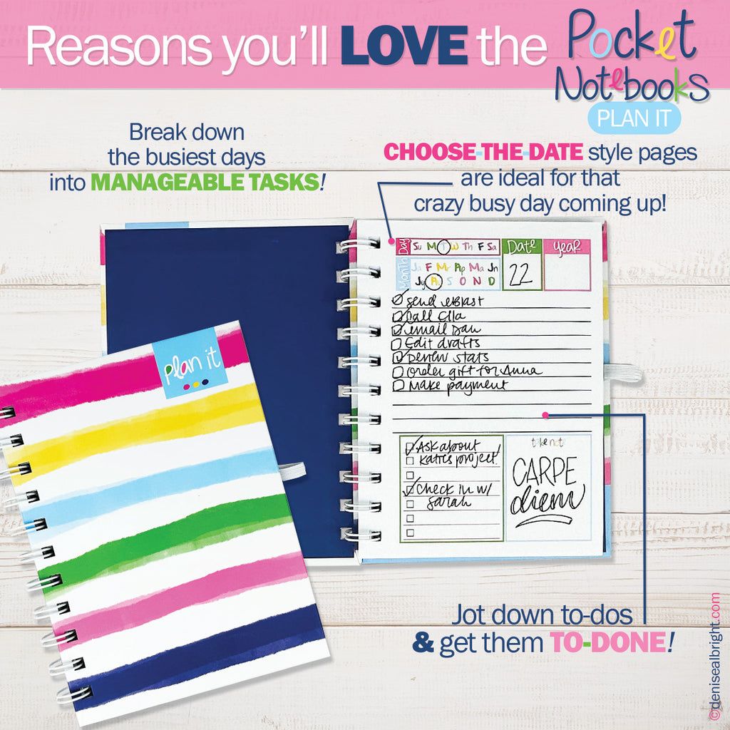 NEW! Plan It! Pocket Notebooks | Simply Brilliant