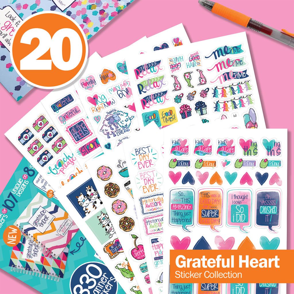 Bundle of 20 Sticker Sets | Best Planner Stickers | Family, Work, To-Dos, Events, Goals