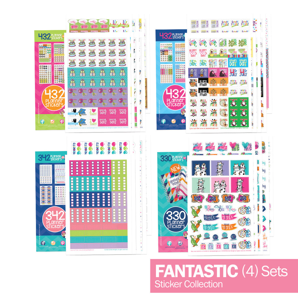 1536 Stickers FANTASTIC Bundle | Family, Goals, Work | Fits Any Planner