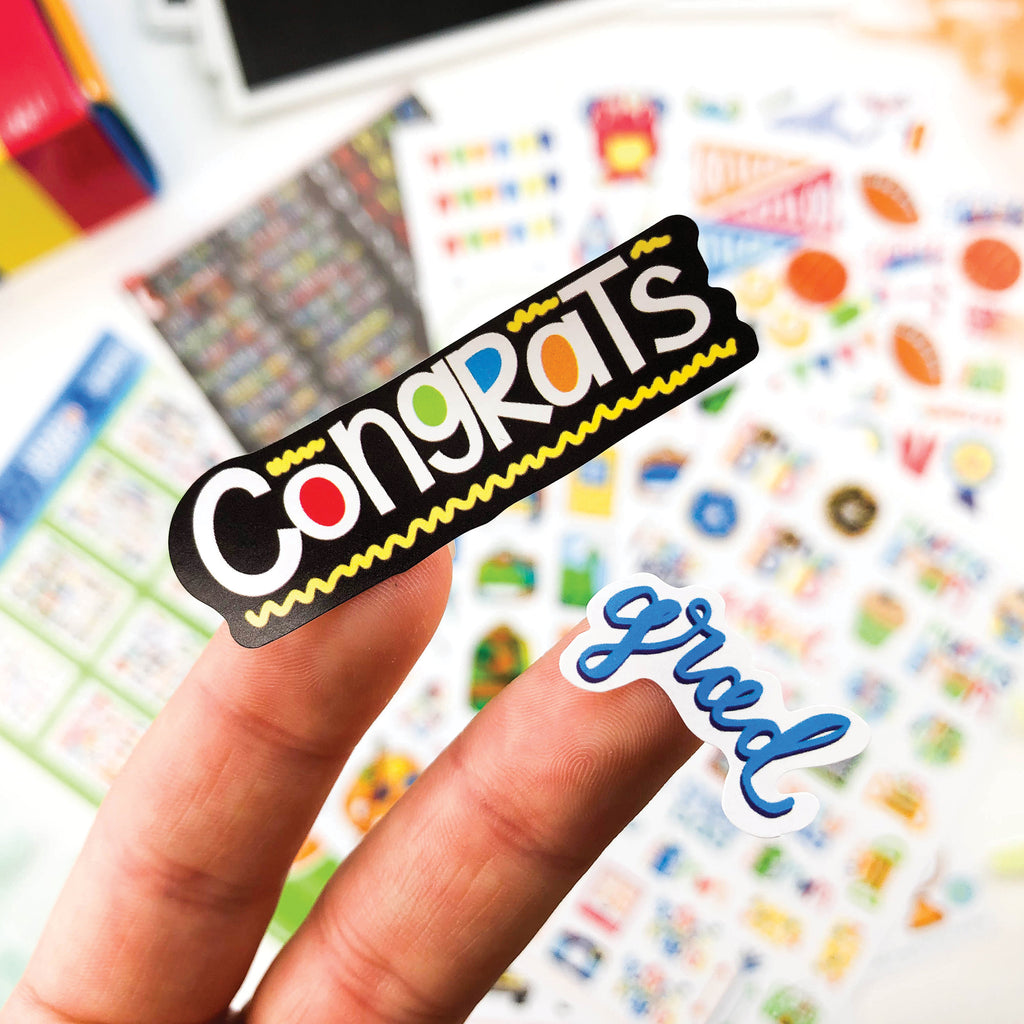 School Rocks Stickers | Kids School Class Keeper® Stickers Assorted Variety Set - Denise Albright® 