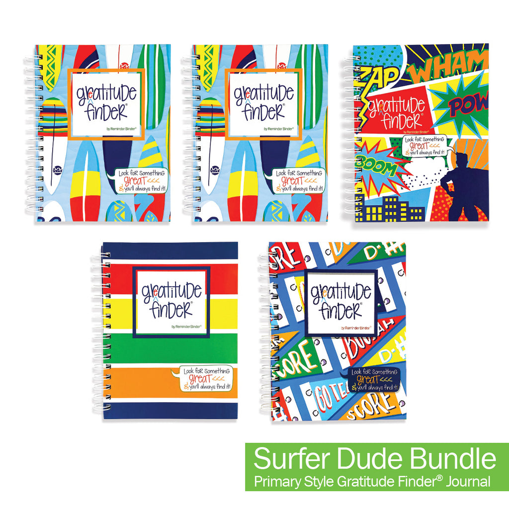 Gratitude Finder® Journals Bundle of 5 | Gratitude Journals to Help You Find Joy Every Day | Share the Gift of Gratitude