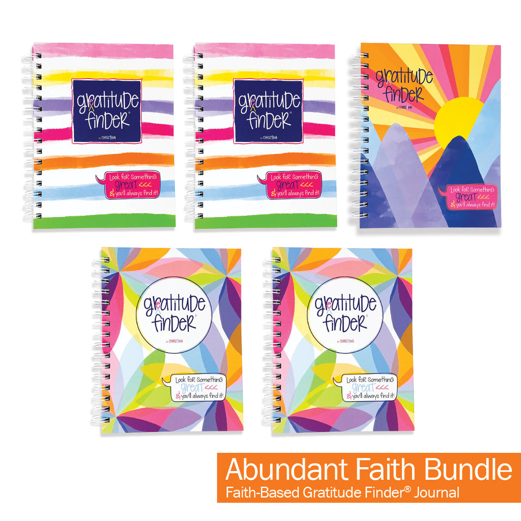 Gratitude Finder® Journals Bundle of 5 | Gratitude Journals to Help You Find Joy Every Day | Share the Gift of Gratitude
