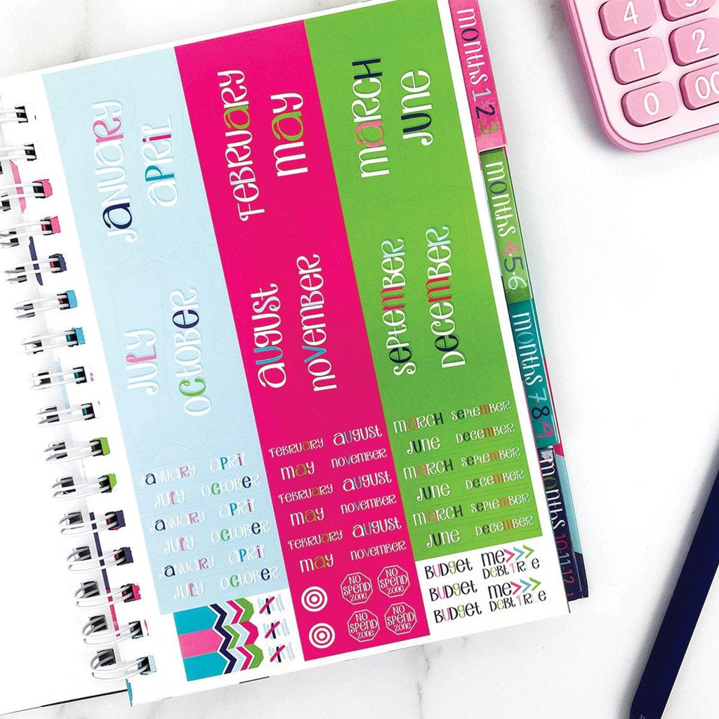 Budget Binder™ Bill Tracker Financial Planner | Stripes - Denise Albright® 