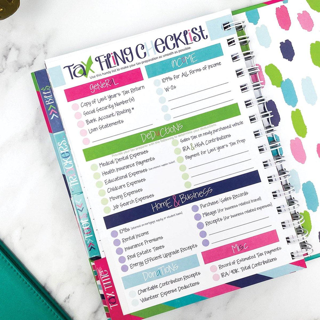 Budget Binder™ Bill Tracker Financial Planner | Stripes - Denise Albright® 