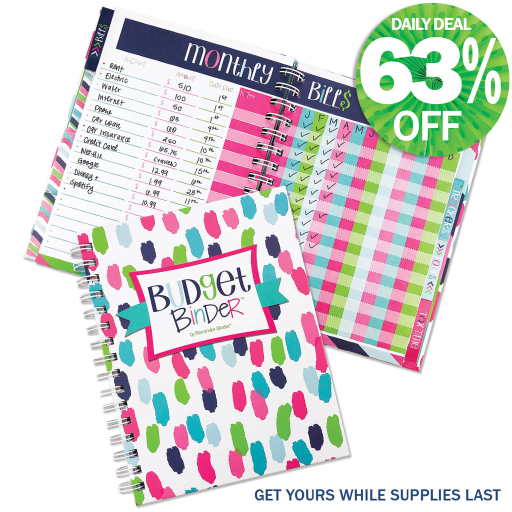 Budget Binder™ Bill Tracker Financial Planner | Dots | Daily Deal | 1/30/25