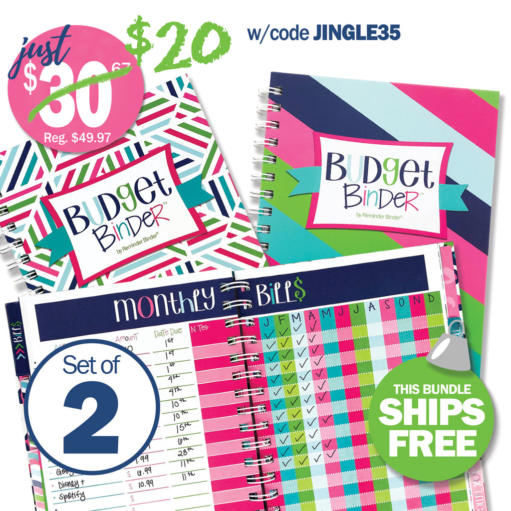 Budget Binder™ 2-Pack: Organize Bills, Track Spending, Save More & Keep Each Other Accountable