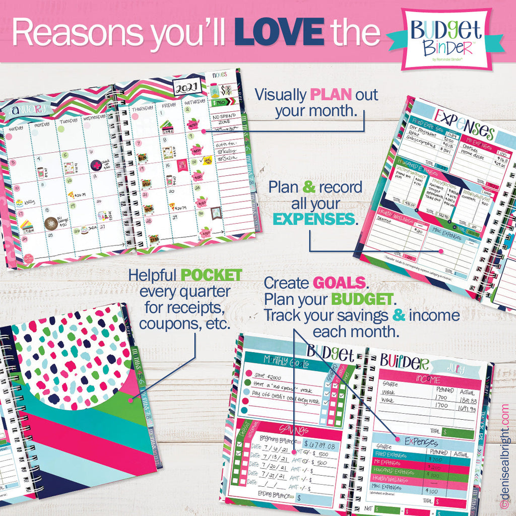 Budget Binder™ Bill Tracker Financial Planner | Speckles - Denise Albright® 