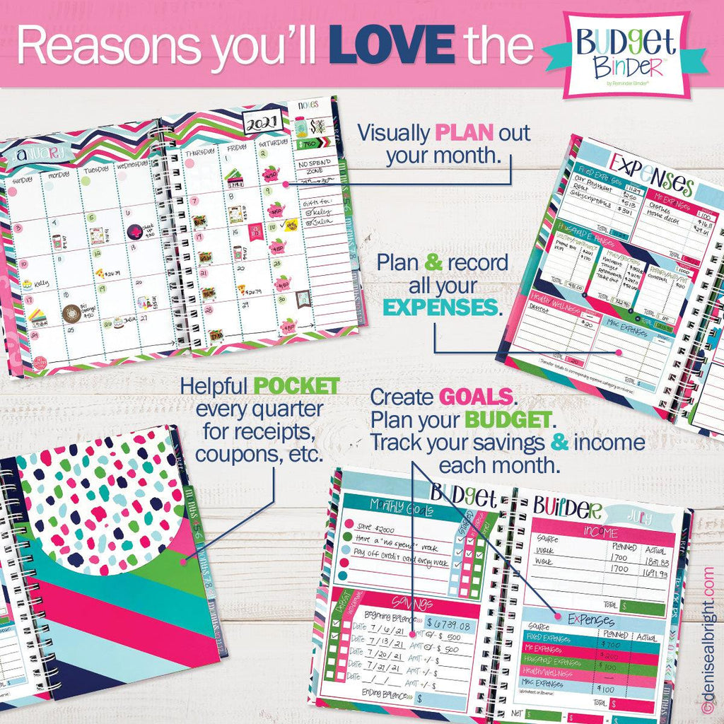 Budget Binder™ Bill Tracker Financial Planner | Leopard - Denise Albright® 