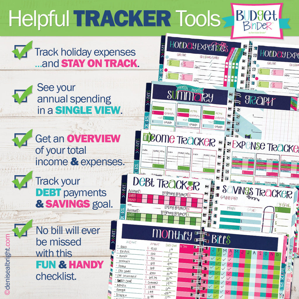 Budget Binder™ Bill Tracker Financial Planner | Dots - Denise Albright® 