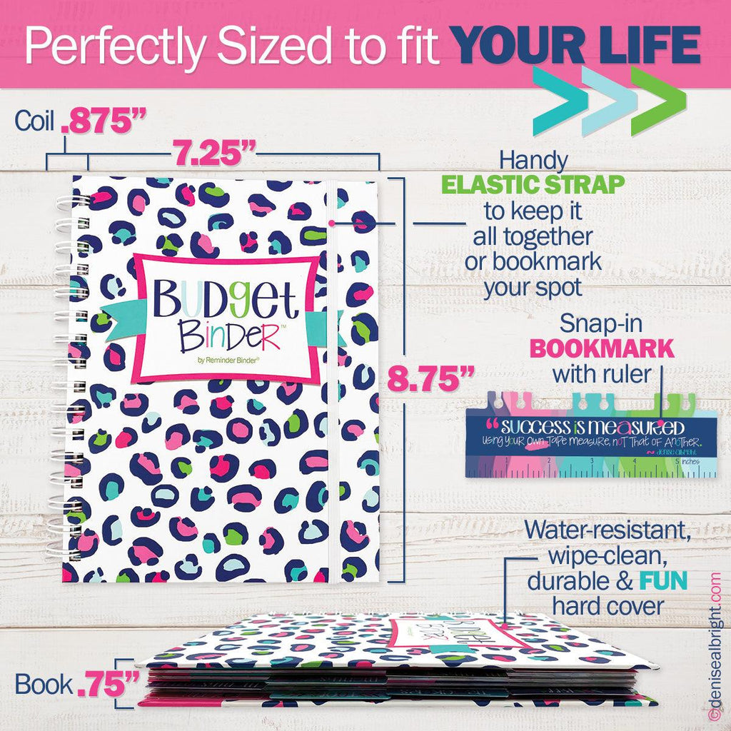 Budget Binder™ Bill Tracker Financial Planner | Leopard - Denise Albright® 