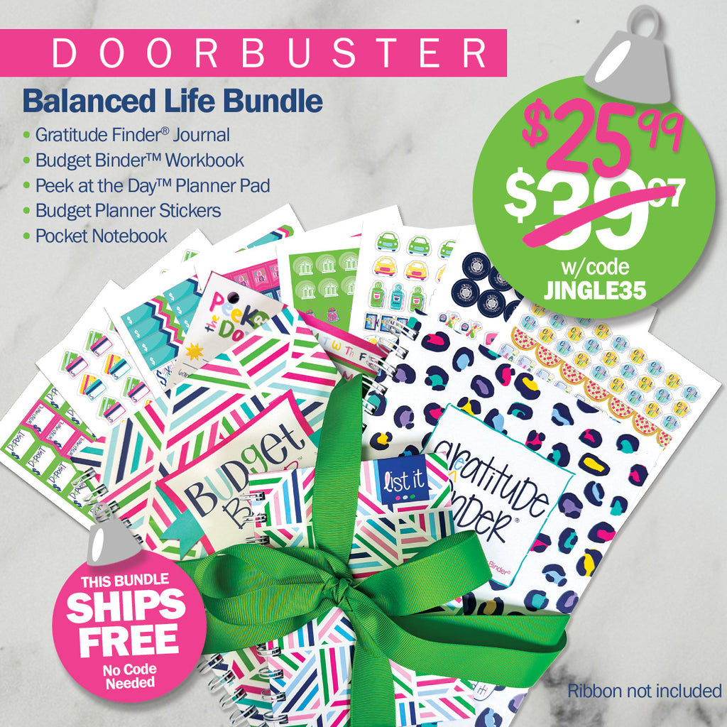 DOORBUSTER: NEW! Balanced Life Bundle | Keep Life on Track! with Gratitude, Budgeting & Planning Tools