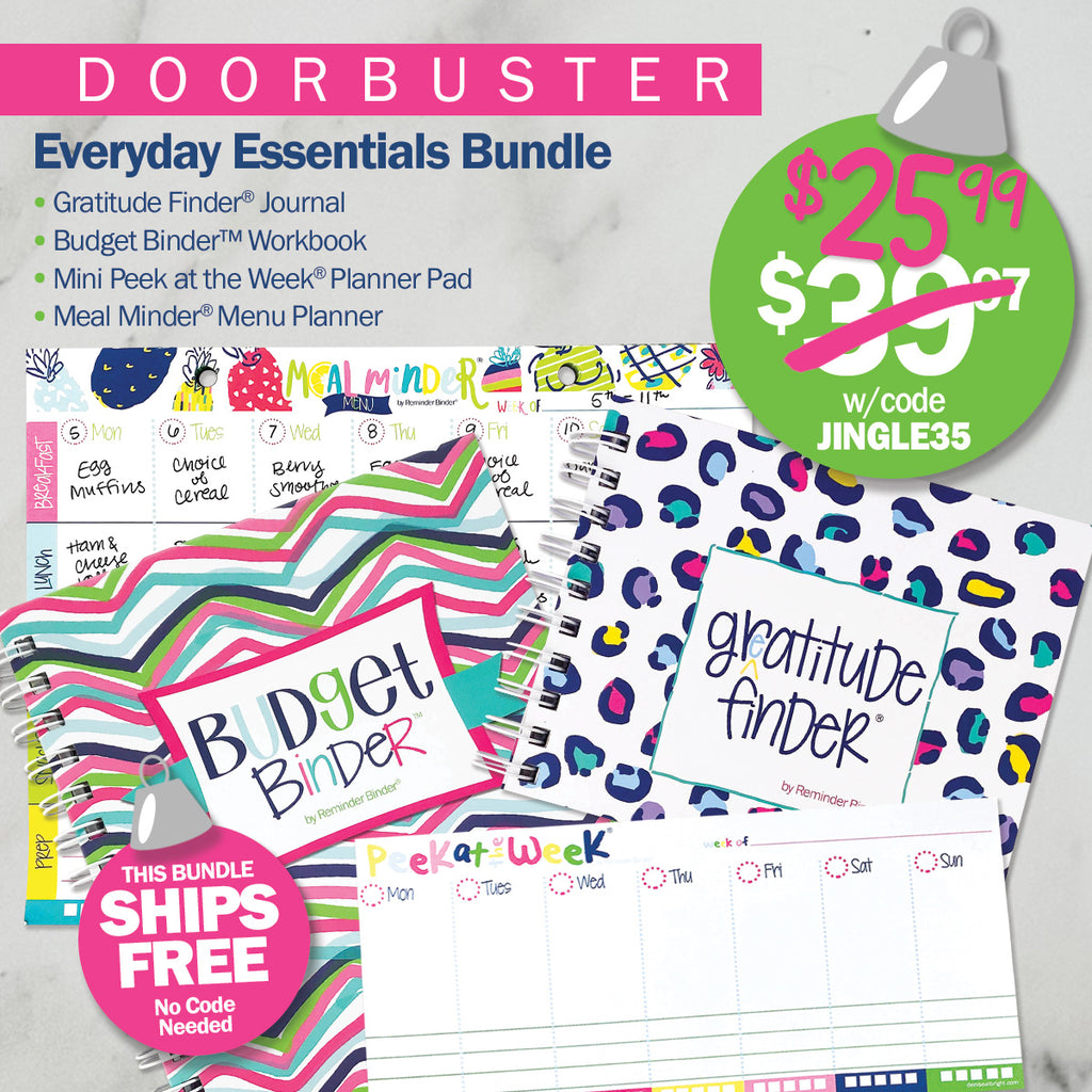 DOORBUSTER: NEW! Everyday Essentials Bundle | Organize Your Day. Own Your Budget. Stay Grateful.