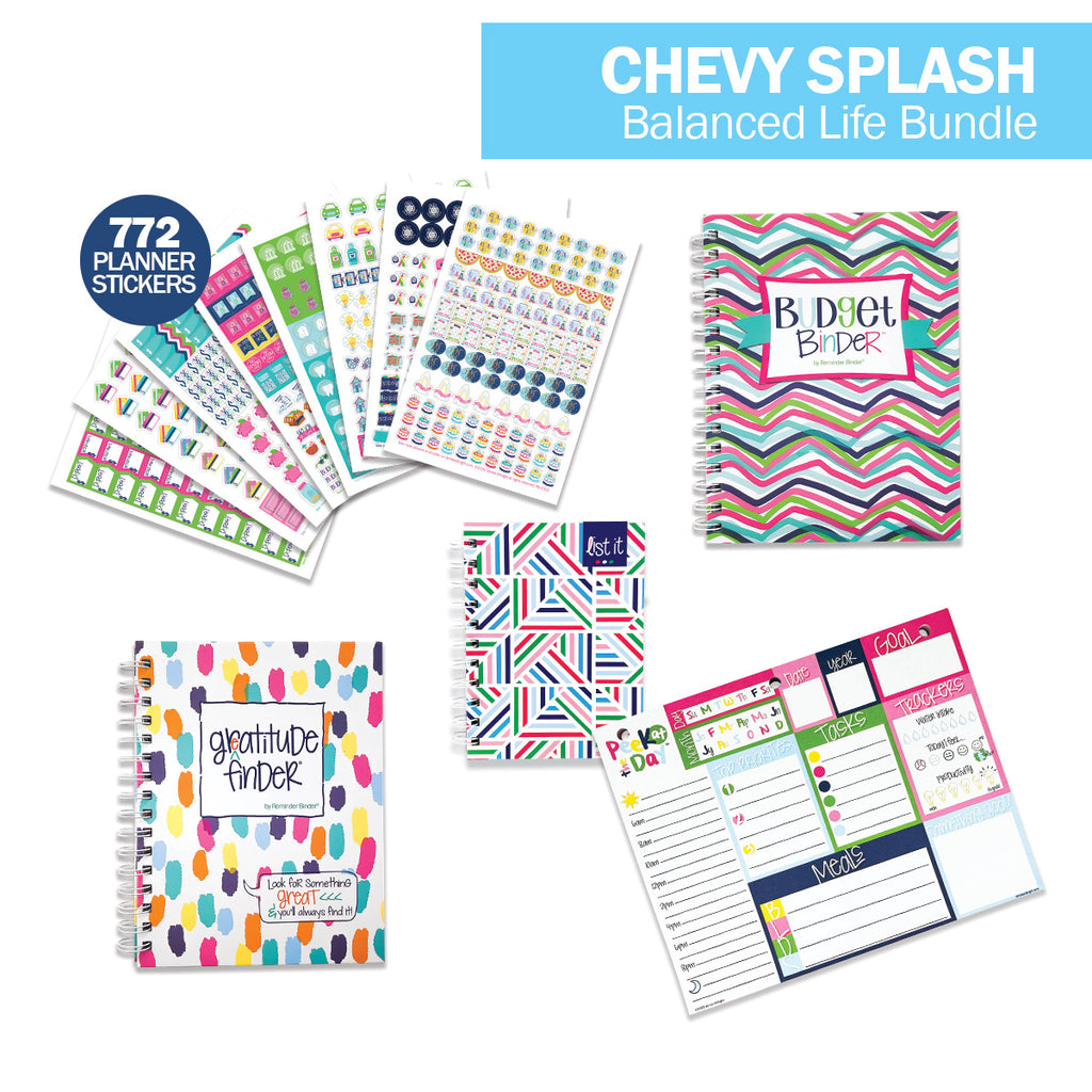 NEW! Balanced Life Bundle | Keep Life on Track! with Gratitude, Budgeting & Planning Tools