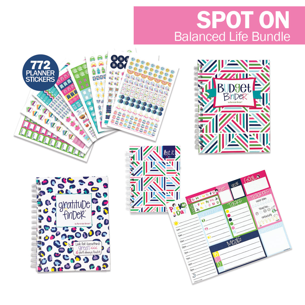NEW! Balanced Life Bundle | Keep Life on Track! with Gratitude, Budgeting & Planning Tools