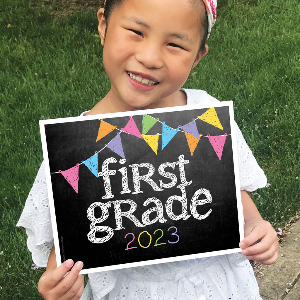 2023-2024 First/Last Day of School Photo Prop Signs | 2nd Grade | Pastel | Digital Download | Printable 8x10