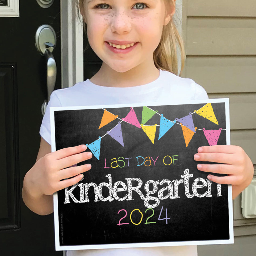 2023-2024 First/Last Day of School Photo Prop Signs | Kindergarten | Pastel | Digital Download | Printable 8x10