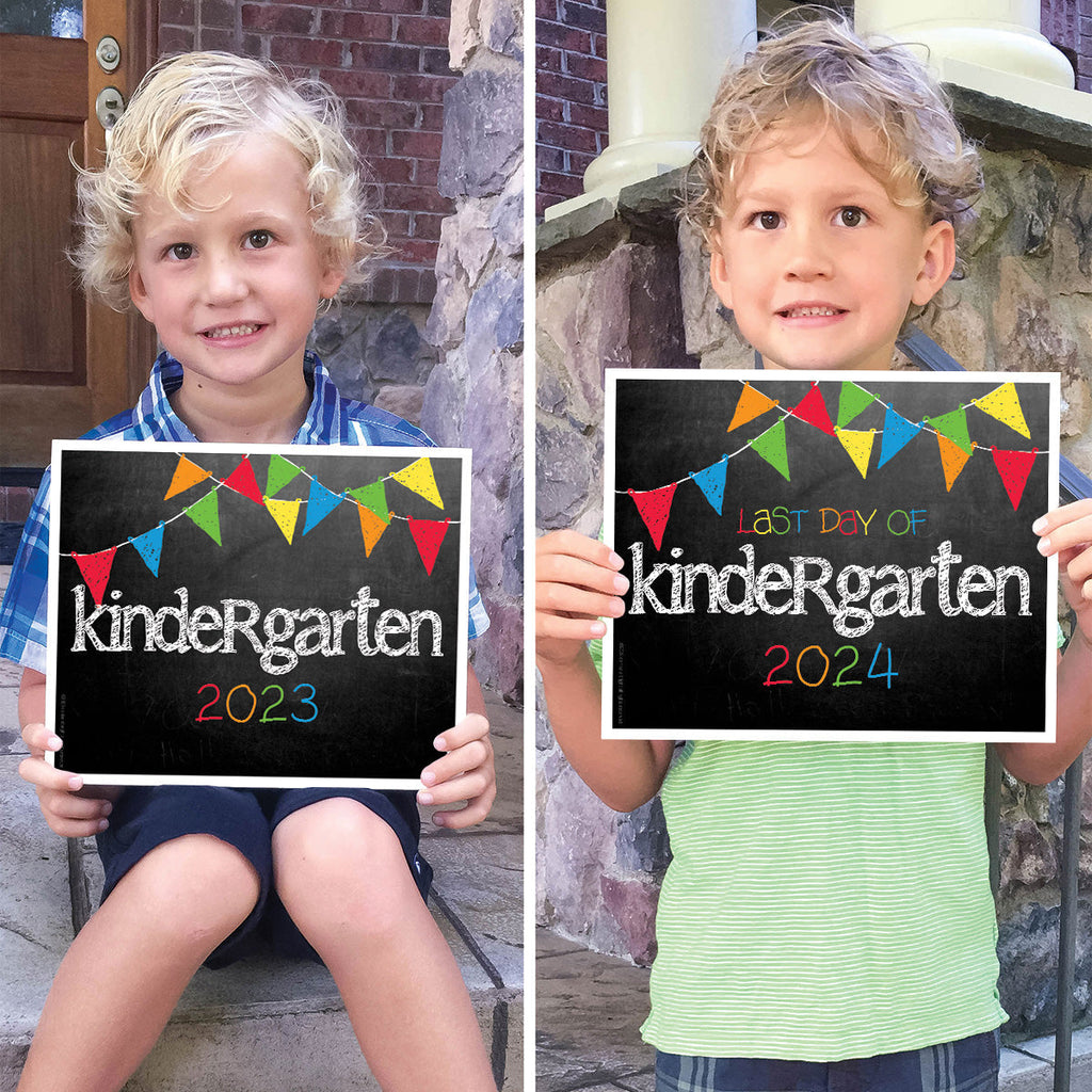 2023-2024 First/Last Day of School Photo Prop Signs | Transitional Kindergarten | t-K | Pastel | Digital Download | Printable 8x10
