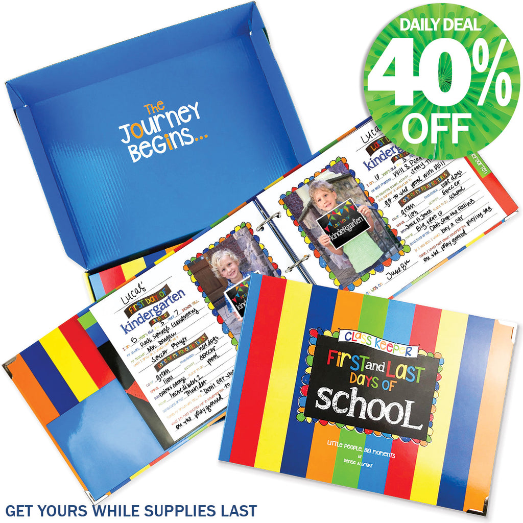 Class Keeper® School Days Memory Book | Primary Stripes | Daily Deal | 12/24 - 25