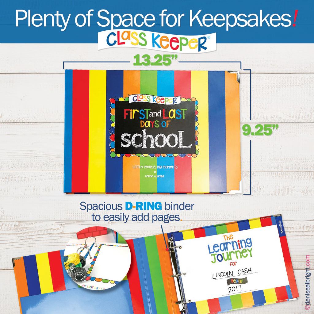 Extra Class Keeper® School Memory Keepsake Binder | (2) Styles | Keepsake Binder ONLY (No Box, No Pages))