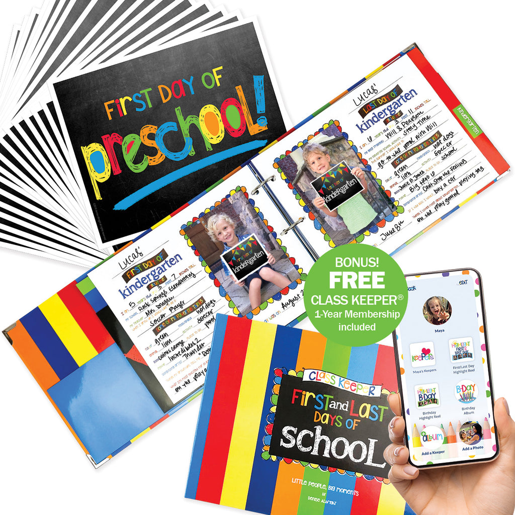 Class Keeper® School Days Keepsake Binder & Photo Prop Deck Bundle + BONUS App Membership