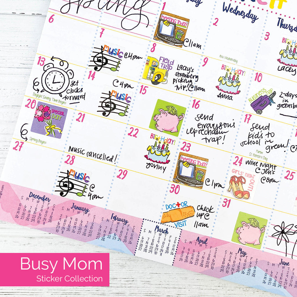 Busy Mom Planning Sticker Set | Daily Deal