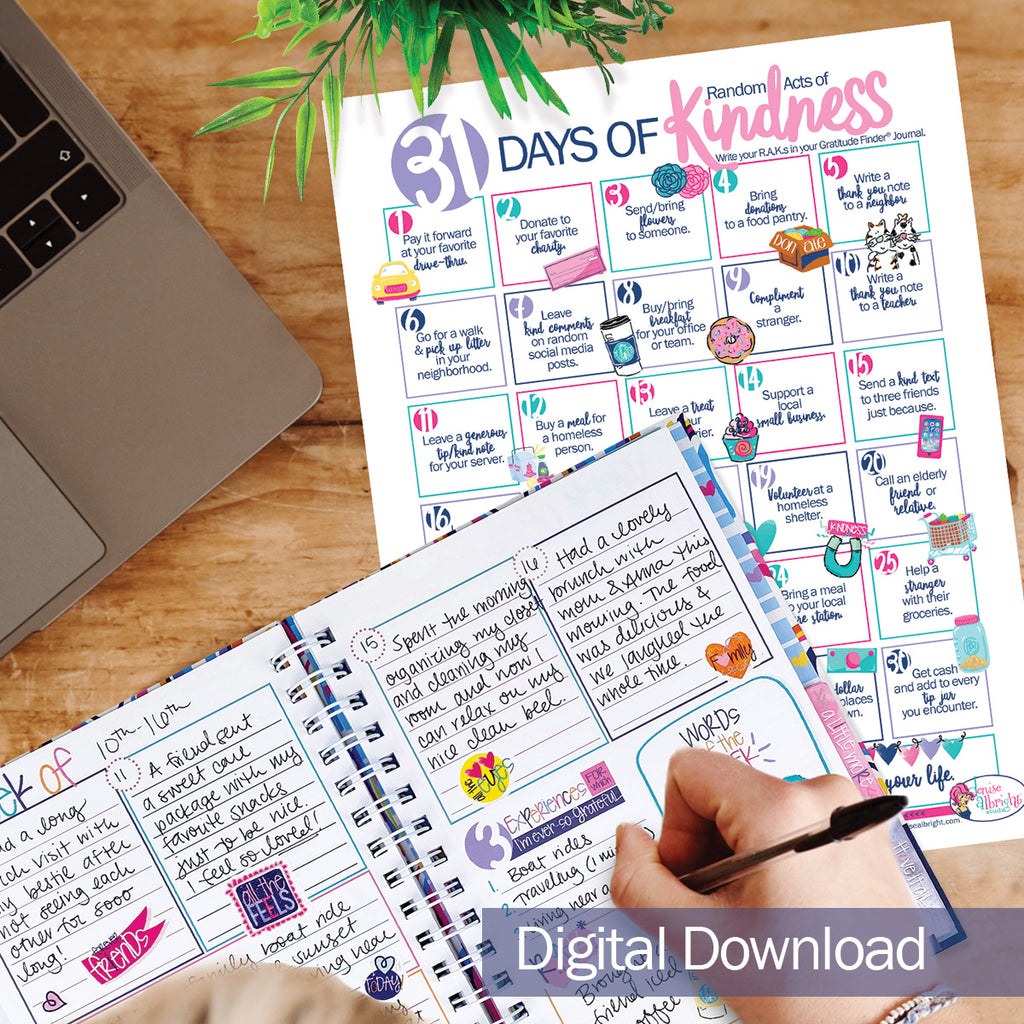 31 Days of Kindness Challenge Printable