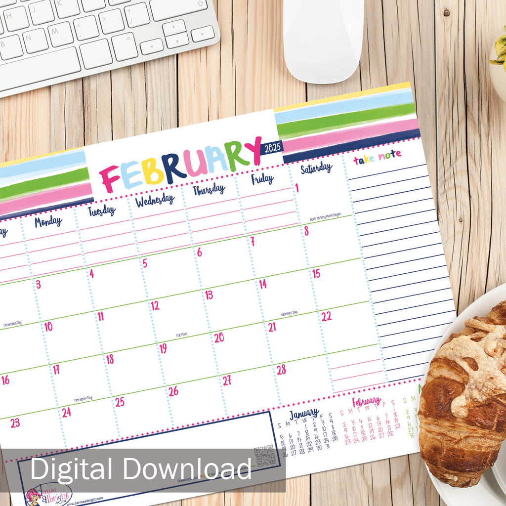 NEW Printable 2025 Organizer Kit | Monthly Calendar + Bonus Tools | Print-ready, Delivered Instantly