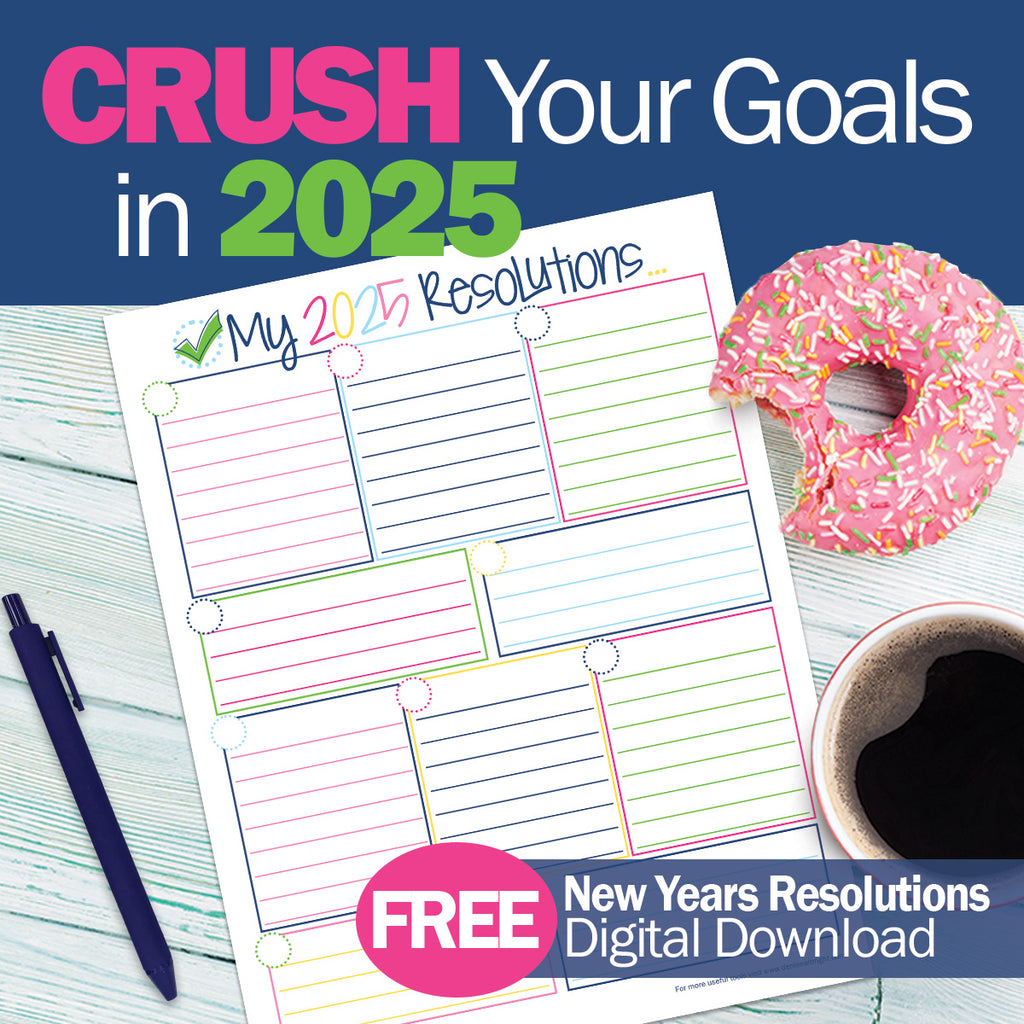 FREE Digital Download | 2025 New Year Resolutions | Print-ready, Delivered Instantly