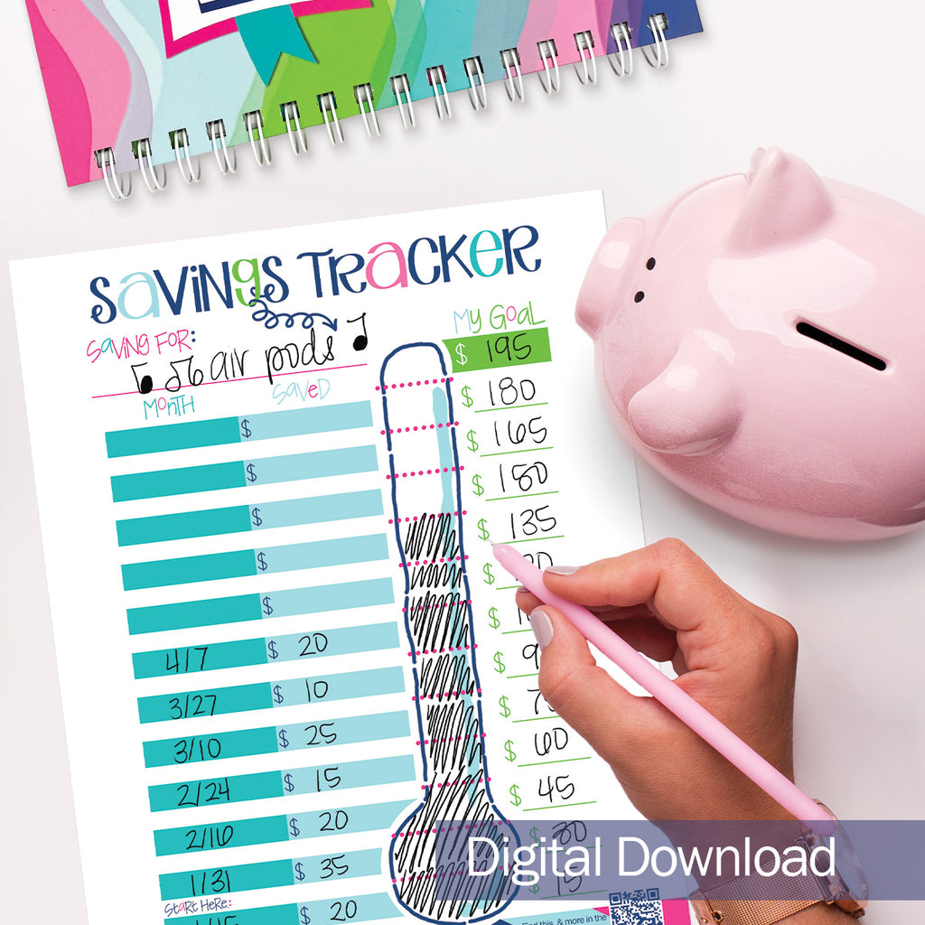 Savings Tracker Printable Worksheet