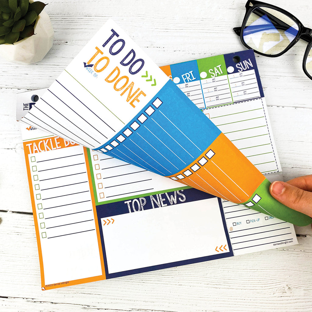 DOORBUSTER! Family Command Center Bundle | FOUR Weekly Planner Pads | SAVE 68%