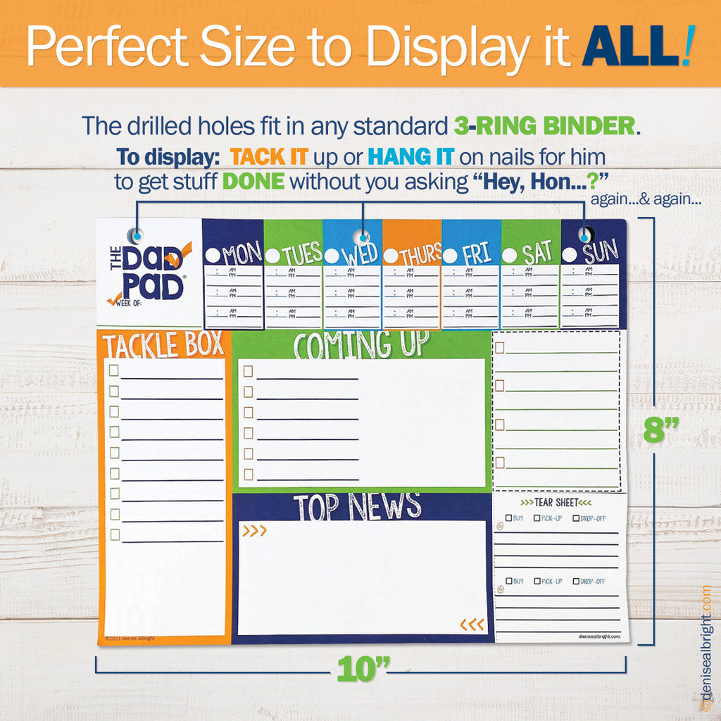 Dad Pad® Weekly Planner Pad | Daily Deal