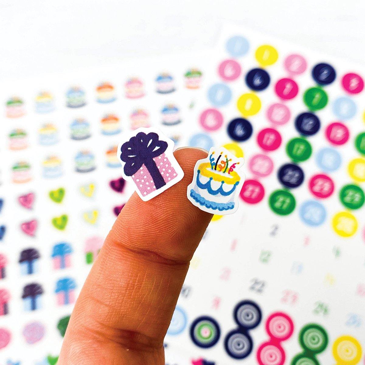 Micro Calendar Stickers, Select The Starting Month