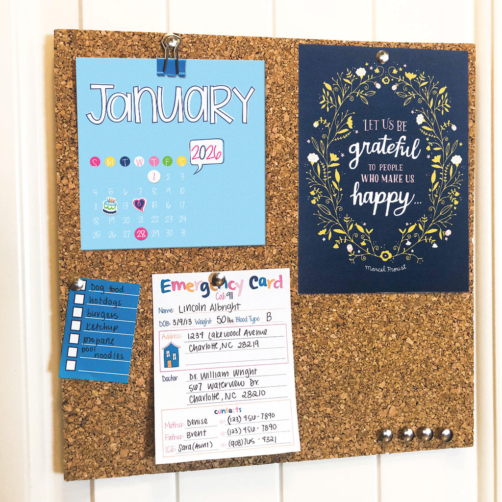NEW! 2026 Mini Desktop Calendars | Stickers Included