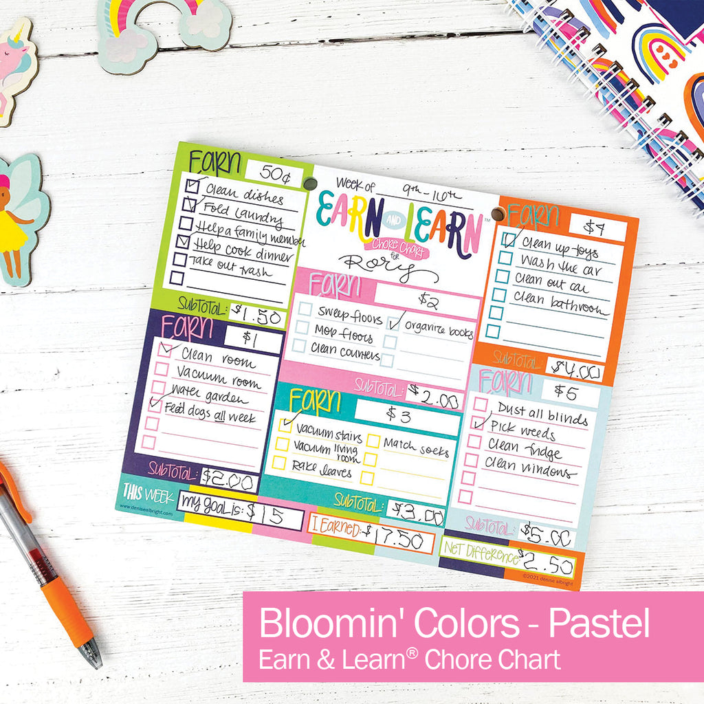 DOORBUSTER! Earn & Learn® Kids Money Management Chore Chart Pad + Sticker Bundle | Save 64%