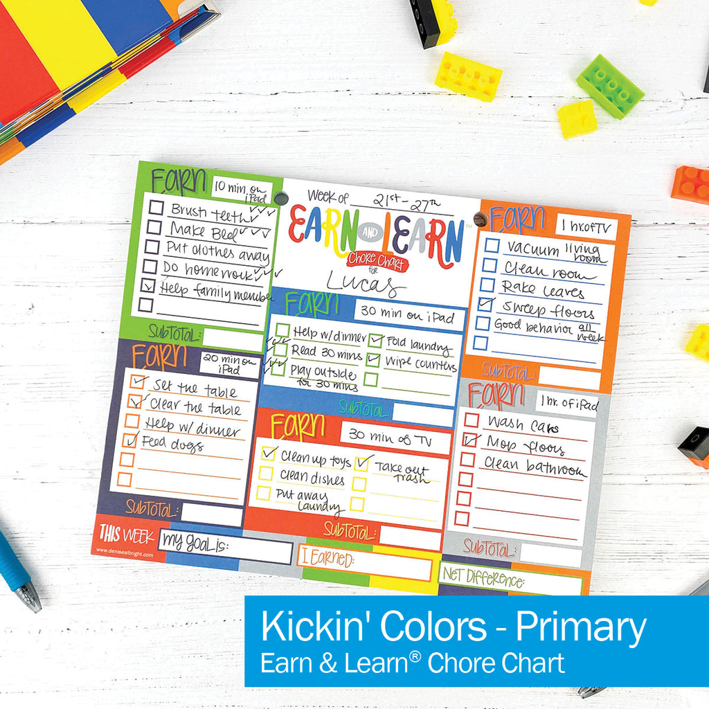 DOORBUSTER! Earn & Learn® Kids Money Management Chore Chart Pad + Sticker Bundle | Save 64%