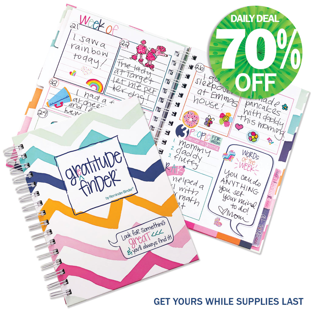 Gratitude Finder® Journal | Chevi Chevron | Daily Deal