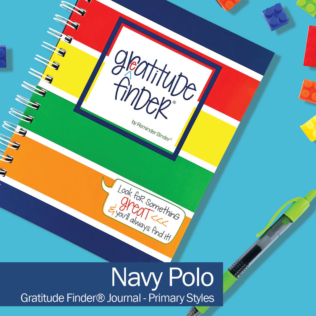 Gratitude Finder® Journal | Navy Polo - Denise Albright® 
