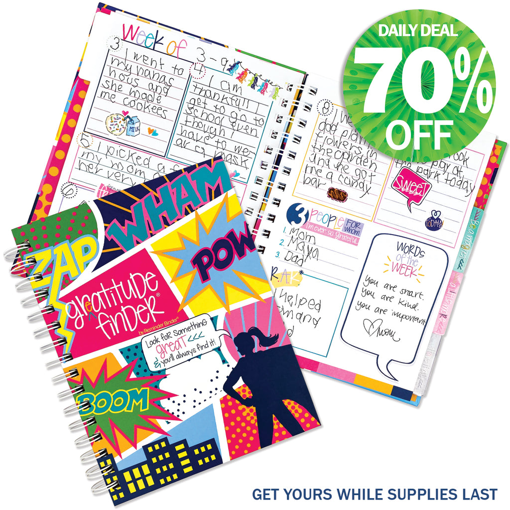 Gratitude Finder® Journal | Super Girlie | Daily Deal | 12/20-22