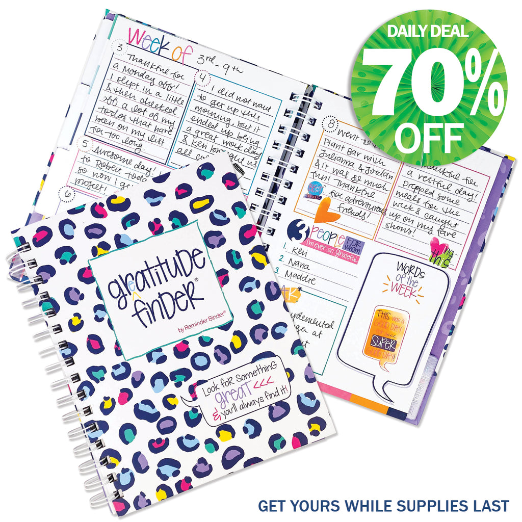 Gratitude Finder® Journal | Leo-POP! | Daily Deal | 12/20-22