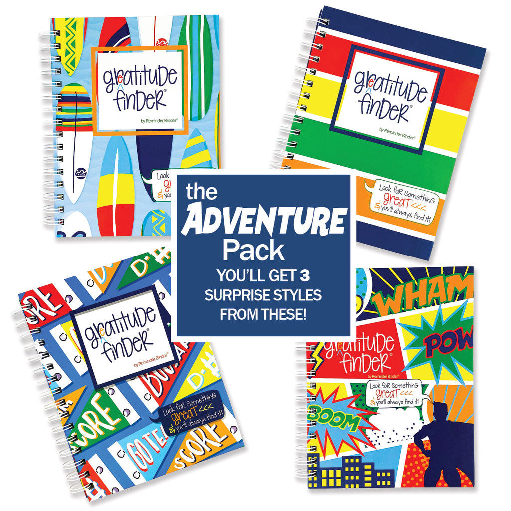 Surprise Set of 3 Gratitude Journals | Your Daily Dose of Joy with Gratitude Finders® by Denise Albright®
