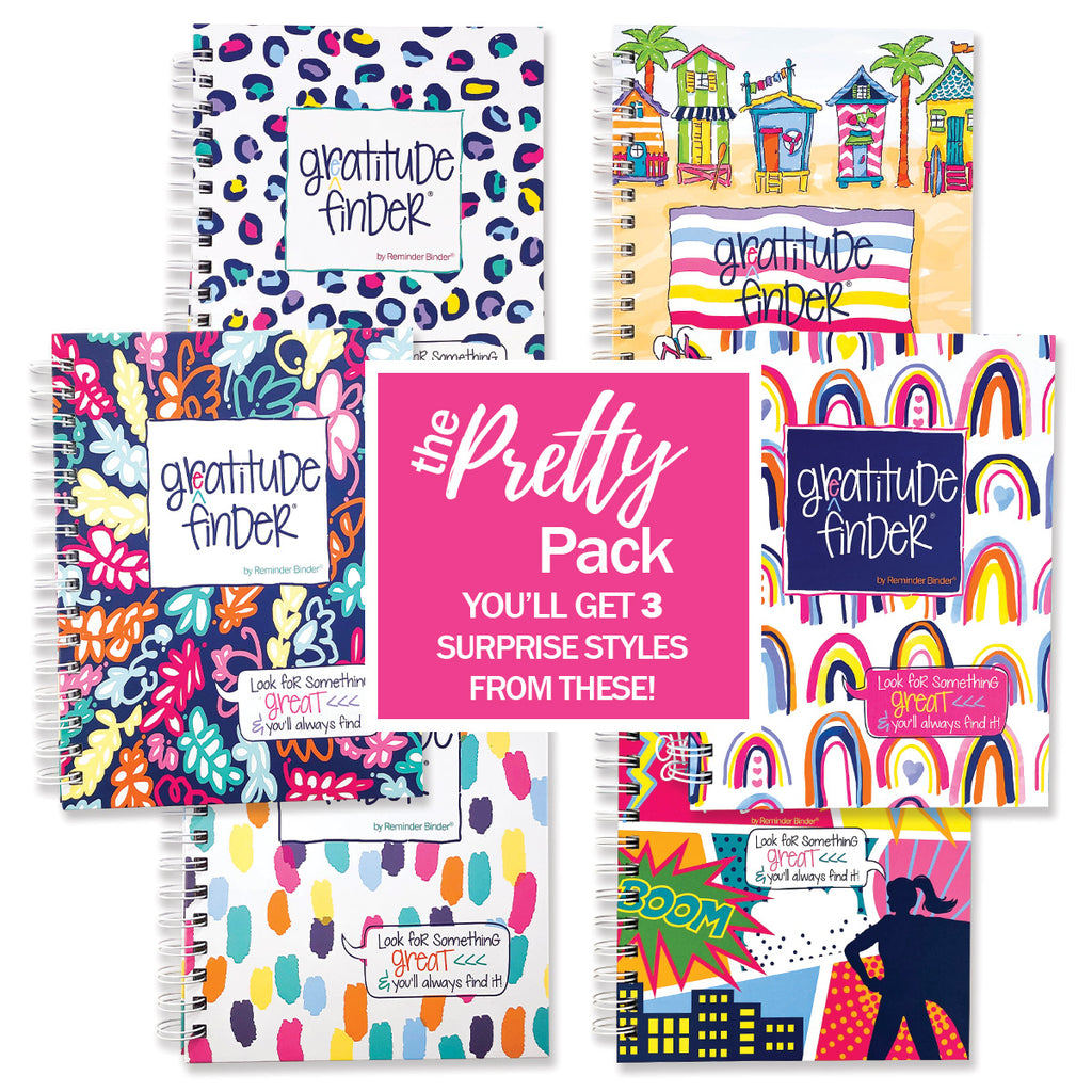 Surprise Set of 3 Gratitude Journals | Your Daily Dose of Joy with Gratitude Finders® by Denise Albright®