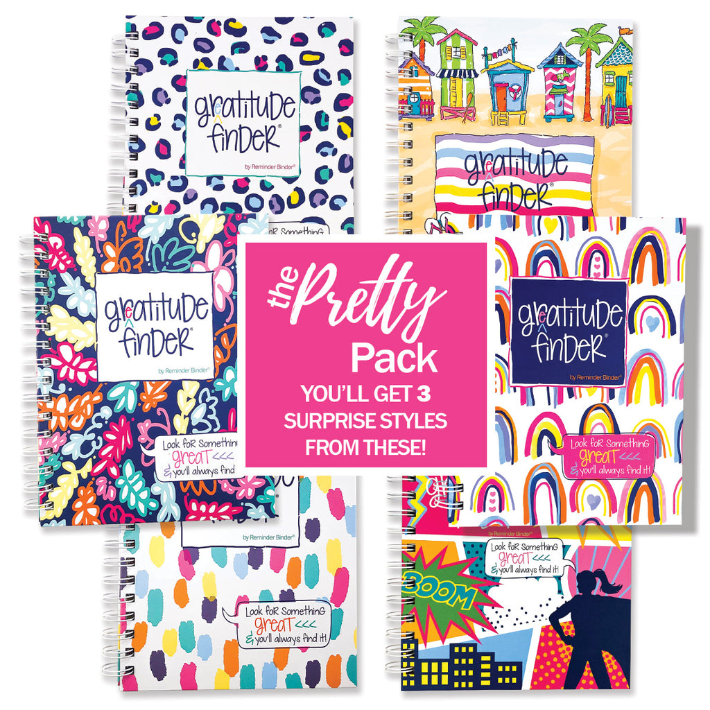 Surprise Set of 3 Gratitude Journals | Your Daily Dose of Joy with Gratitude Finders® by Denise Albright®