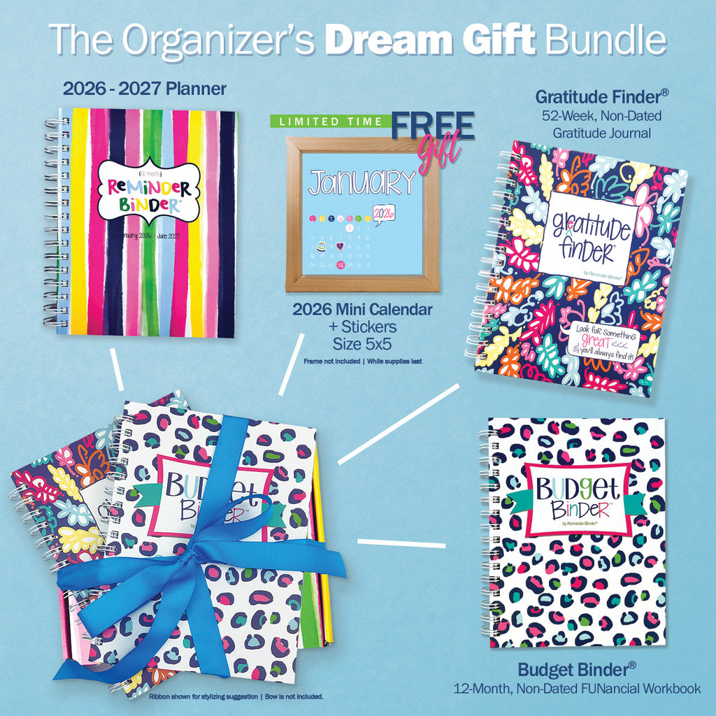 NEW! 2026 Goal Getter Bundle | Reminder Binder® Planner, Gratitude Finder® Journal and Budget Binder™