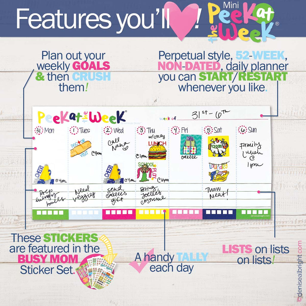 Plan Your Way Bundle | Daily & Weekly Planner Pads | Bright & Cheery | Daily Deal | 2/11/25