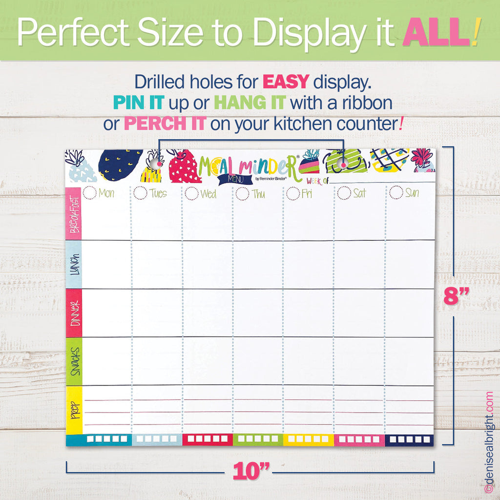 Meal Minder® Weekly Menu 52-Week Planner Pad | Daily Deal