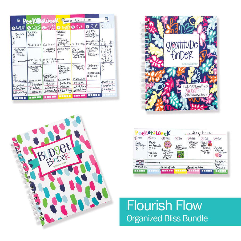 NEW! Organized Bliss Bundle | Gratitude Finder® Journal, Budget Binder™ & 2 Planner Pads | The Perfect Organization Trio | HOT DEAL | No Code Needed