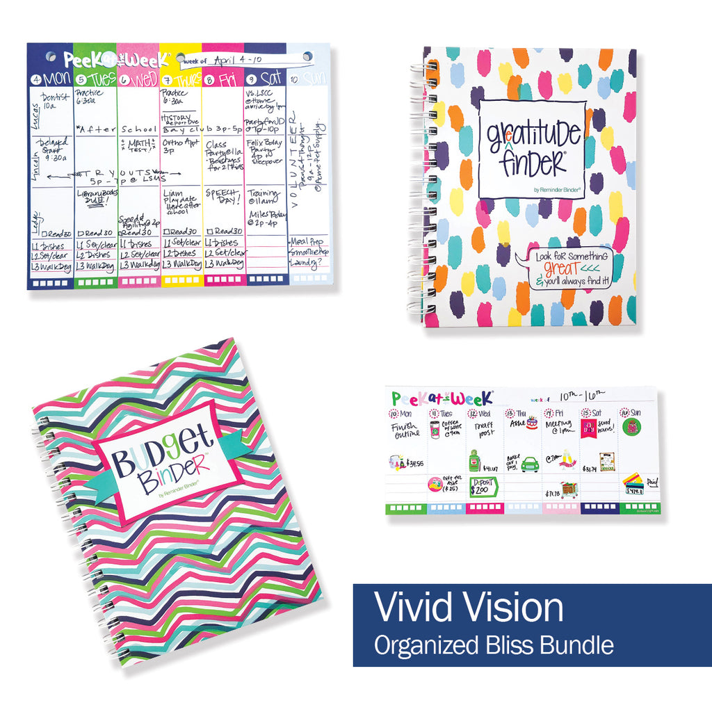 NEW! Organized Bliss Bundle | Gratitude Finder® Journal, Budget Binder™ & 2 Planner Pads | The Perfect Organization Trio | HOT DEAL | No Code Needed